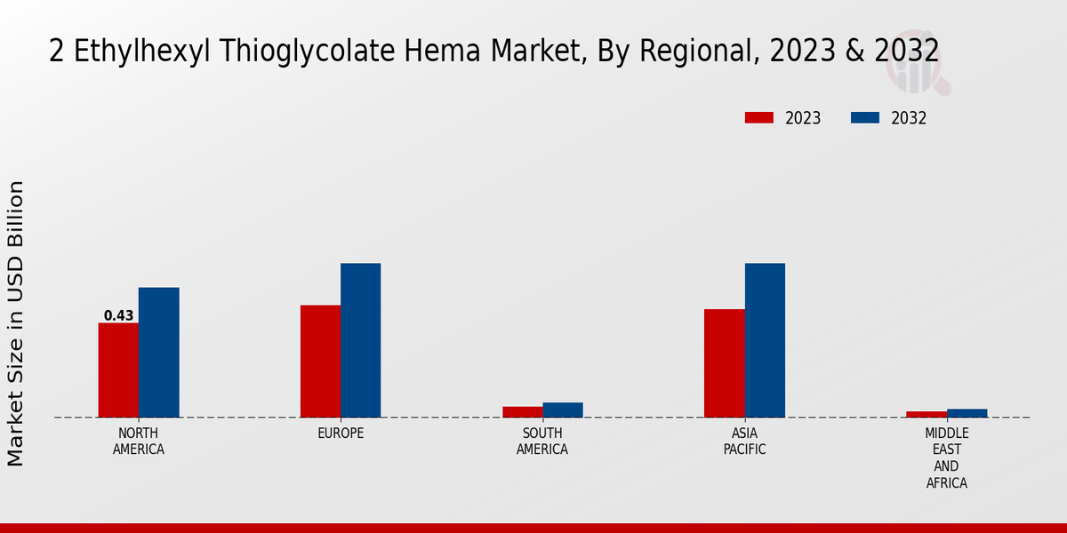 2 Ethylhexyl Thioglycolate Hema Market Regional Insights