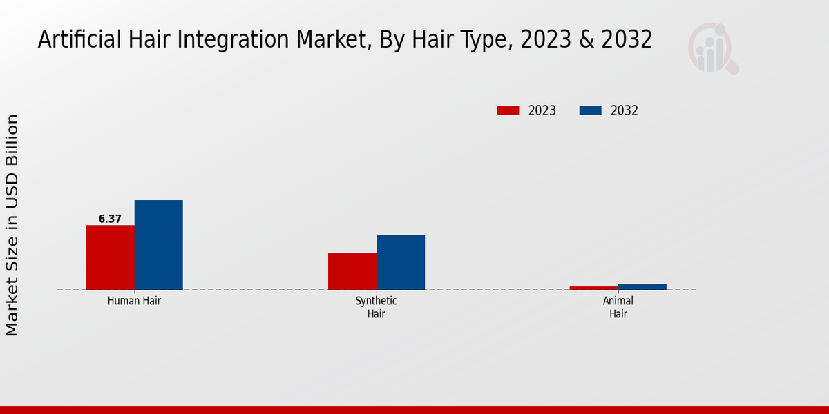 Artificial Hair Integration Market Hair Type Insights