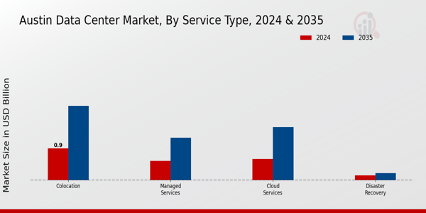 Austin Data Center Market Service Type Insights