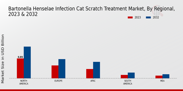 Bartonella Henselae Infection Cat Scratch Treatment Market regional insights