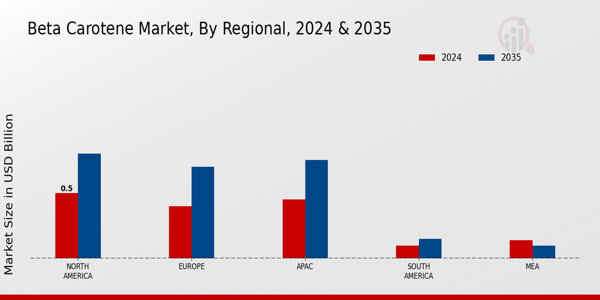 Beta Carotene Market regional insights