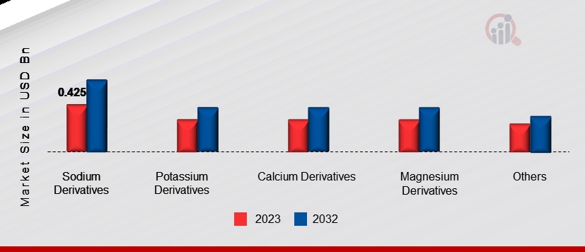 Brine Concentration Minerals Market, by Type, 2023 & 2032