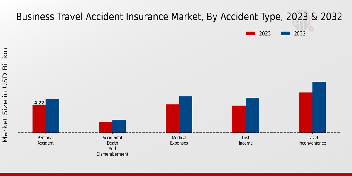 Aperçu des types d'accidents du marché de l'assurance contre les accidents de voyage d'affaires