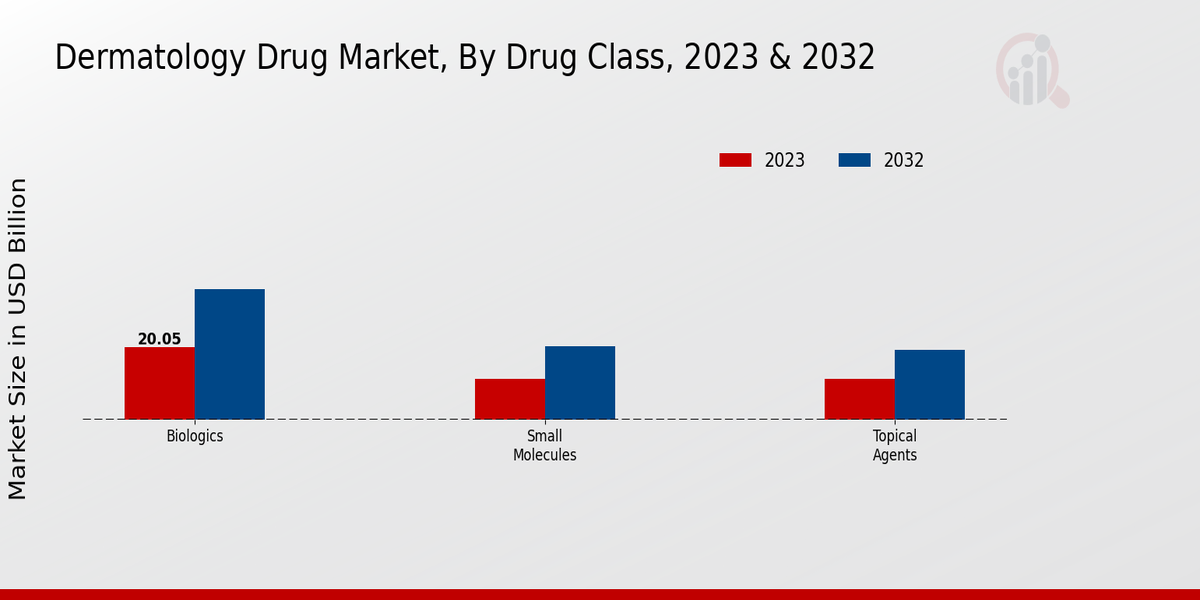 Dermatology Drug Market, by Drug Class 2023 & 2032