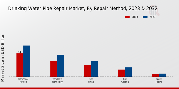 Drinking Water Pipe Repair Market Repair Method Insights