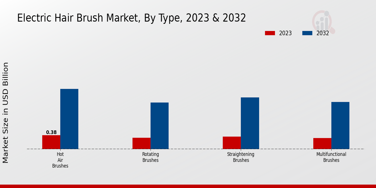 Electric Hair Brush Market Type Insights  