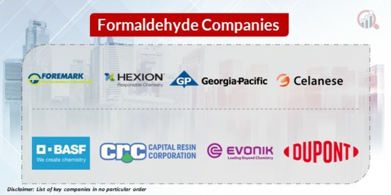 Formaldehyde Key Companies