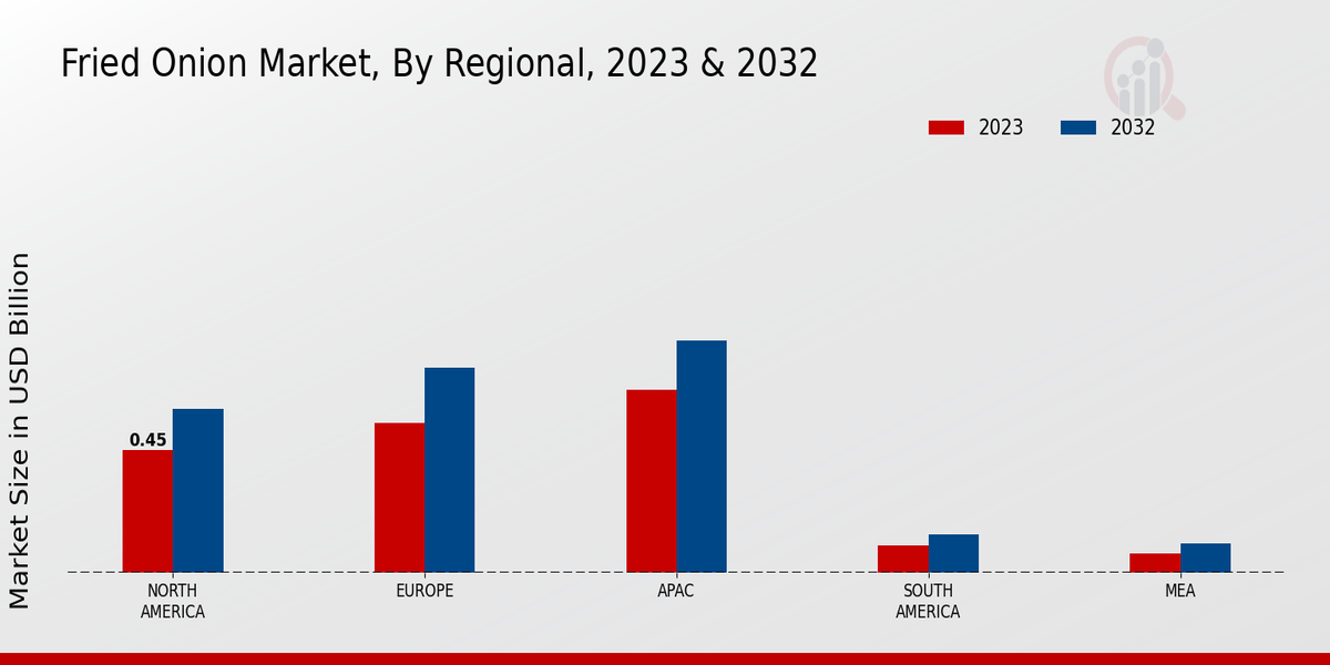 Fried Onion Market Regional Insights