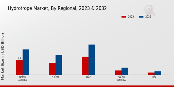 Hydrotrope Market Regional Insights