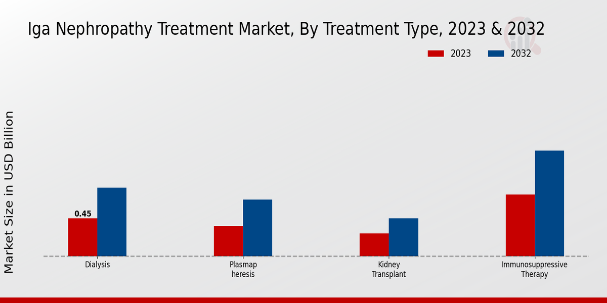 IGA Nephropathy Treatment Market Treatment Type Insights