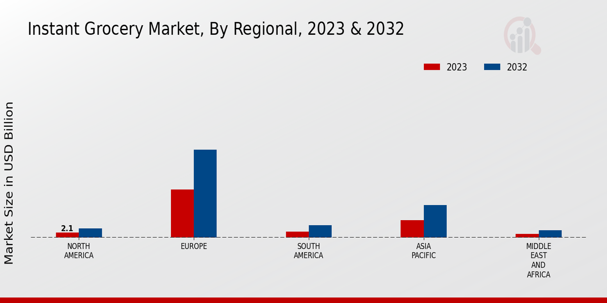 Instant Grocery Market Regional Insights