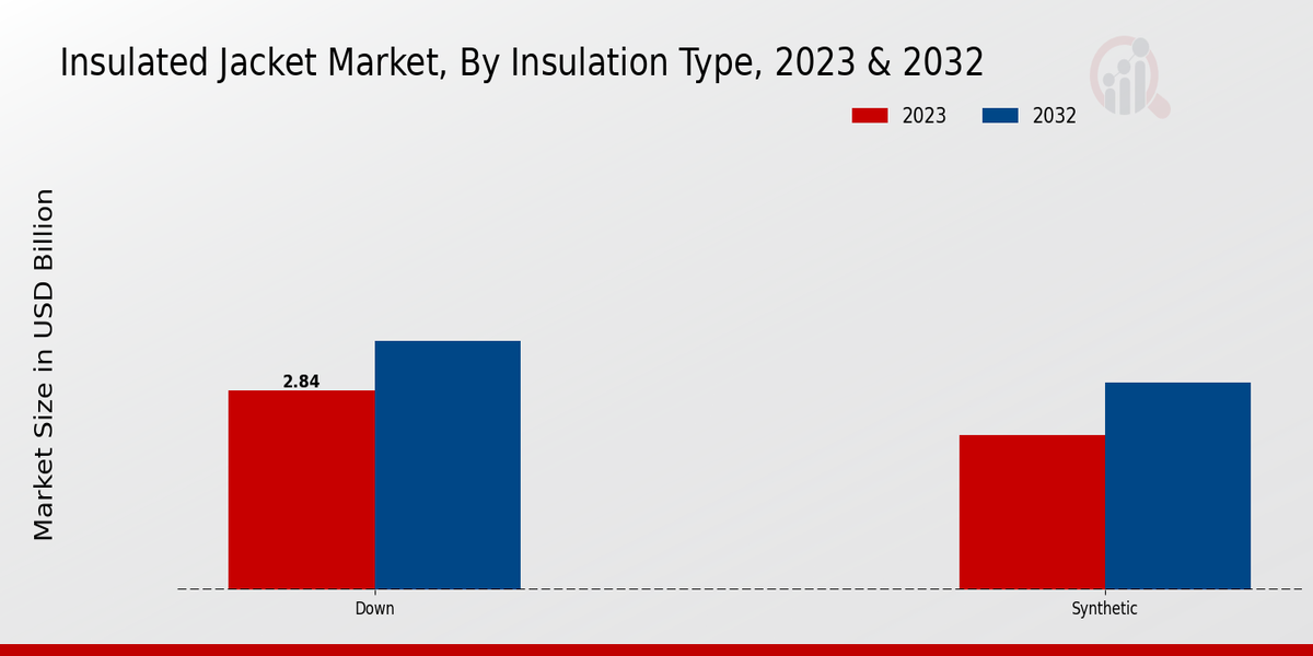 Insulated Jacket Market Insulation Type Insights  