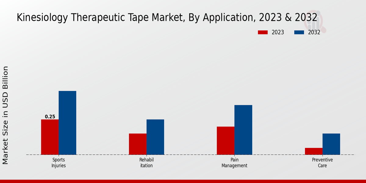 Kinesiology Therapeutic Tape Market Application Insights  