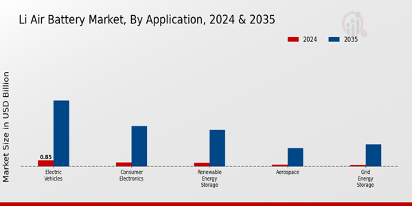 Li Air Battery Market Application Insights   