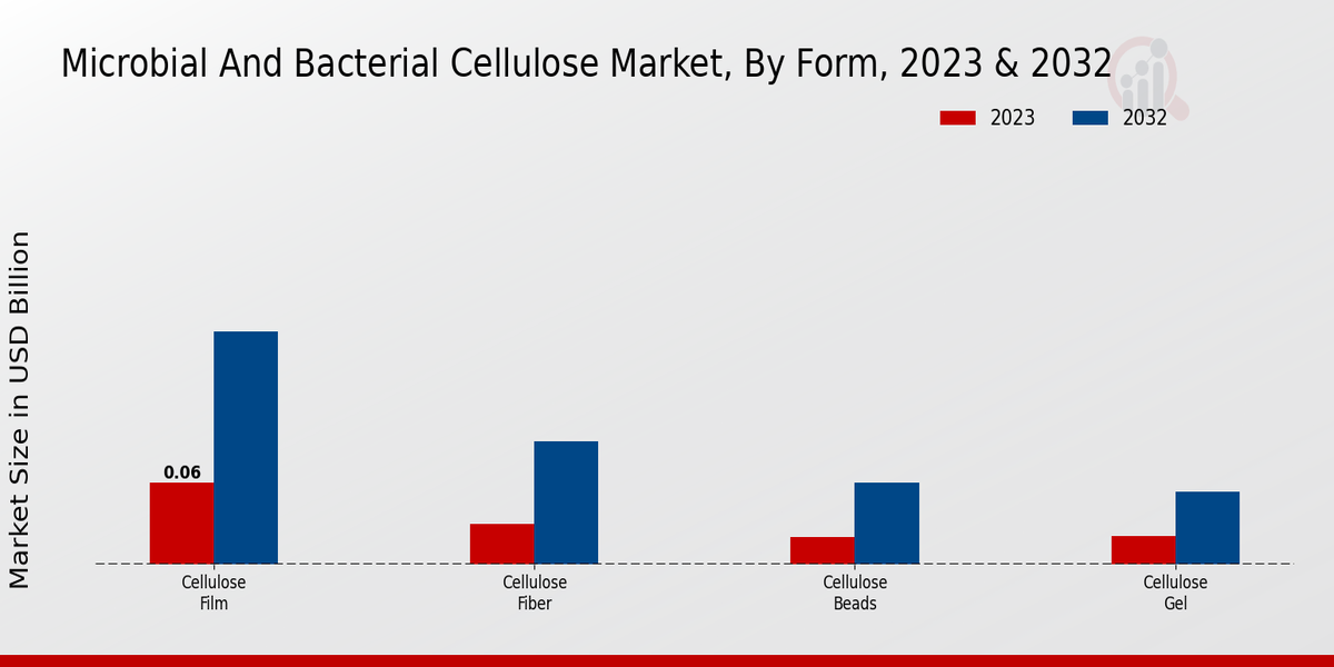 Microbial and Bacterial Cellulose Market Form Insights