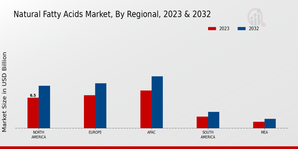 Natural Fatty Acids Market Regional Insights  