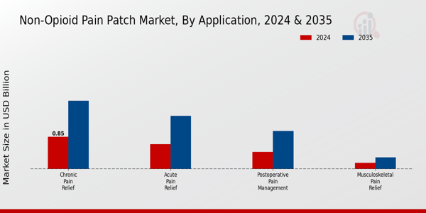 Non-Opioid Pain Patch Market Application Insights