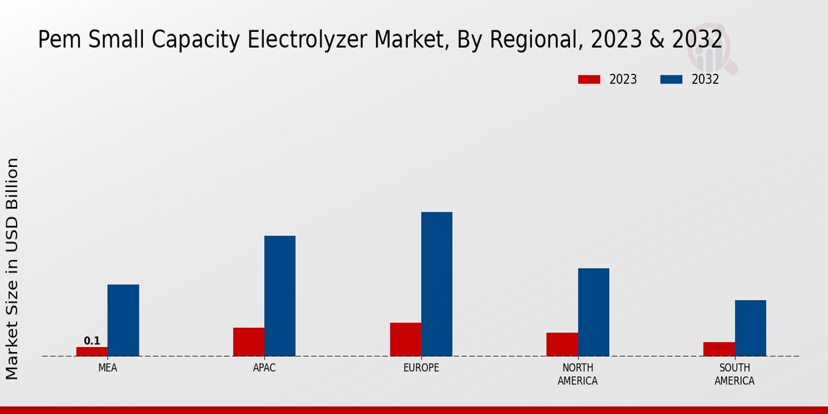 PEM Small-Capacity Electrolyzer Market Regional Insights  