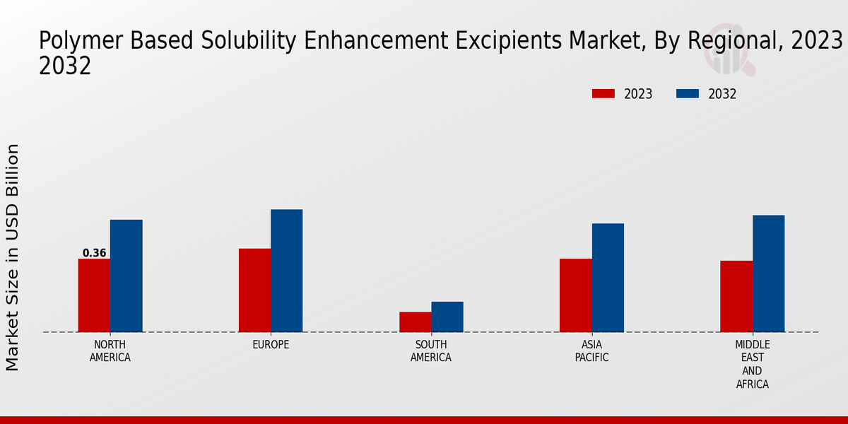 Polymer Based Solubility Enhancement Excipients Market Regional Insights