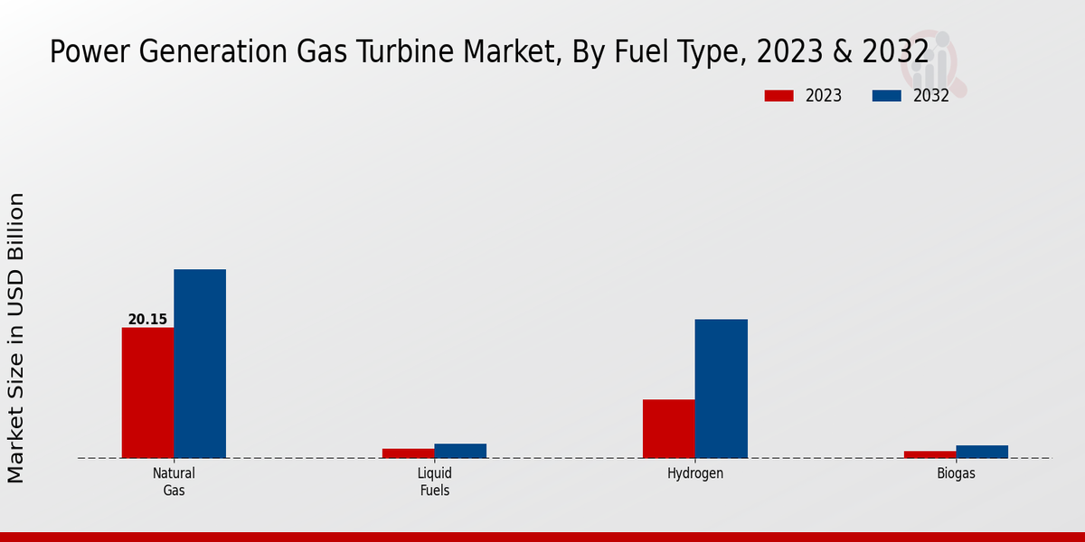 Power Generation Gas Turbine Market Fuel Type Insights  