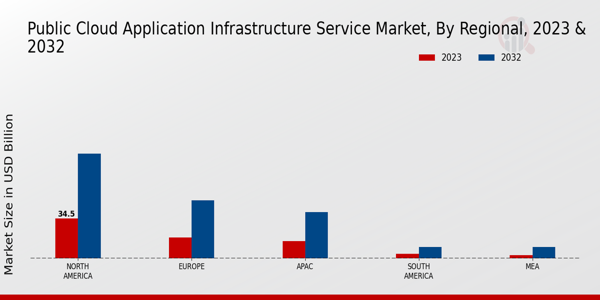 Public Cloud Application Infrastructure Service Market Regional Insights