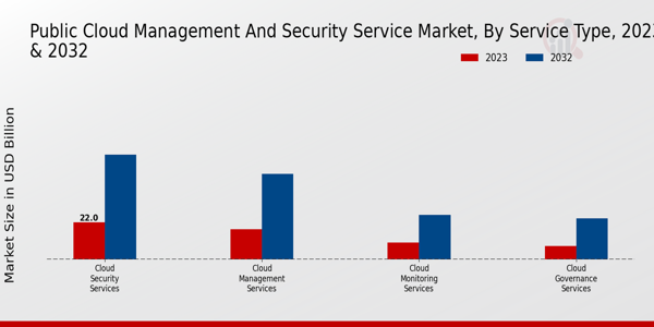 Public Cloud Management and Security Service Market Service Type Insights