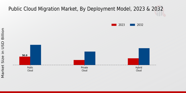 Public Cloud Migration Market by type insights