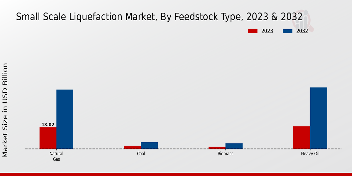 Small Scale Liquefaction Market Feedstock Type Insights