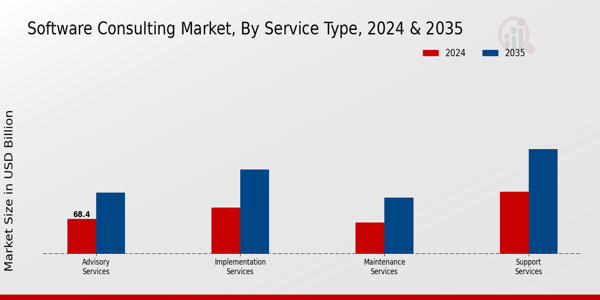 Software Consulting Market Service Type Insights