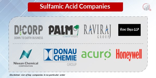 Sulfamic Acid Key Companies