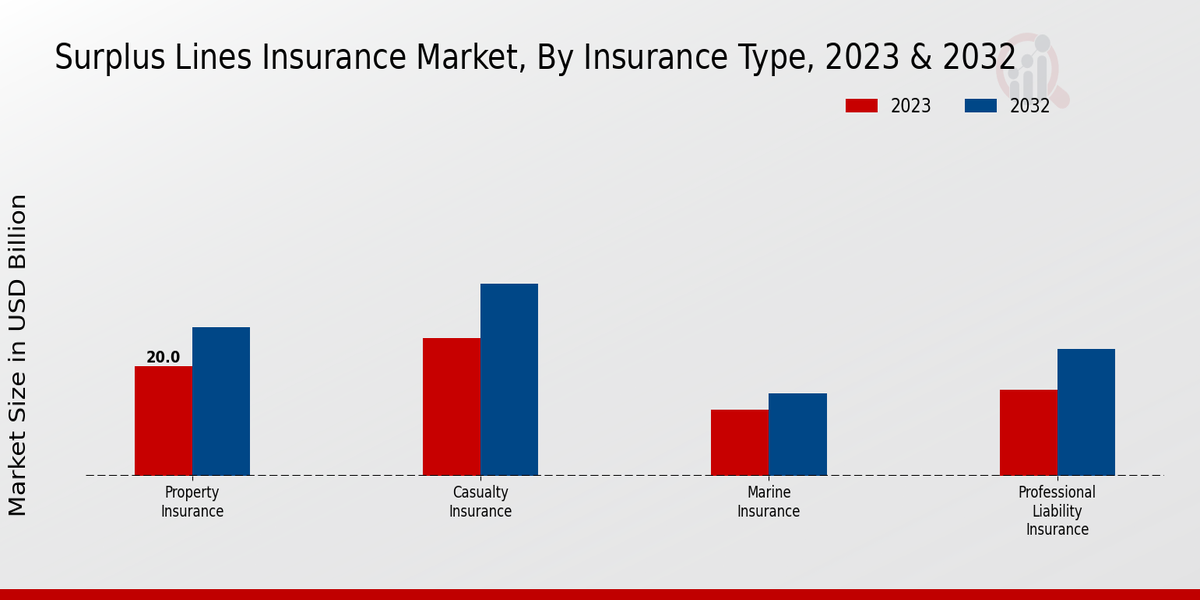 Surplus Lines Insurance Market Insurance Type Insights