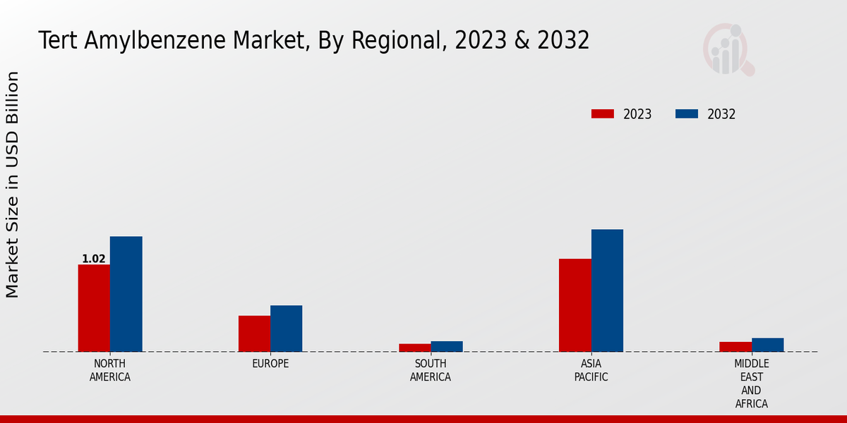 Tert Amylbenzene Market Region Insights