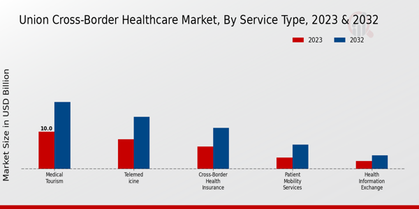 Union Cross-Border Healthcare Market Service Type Insights  