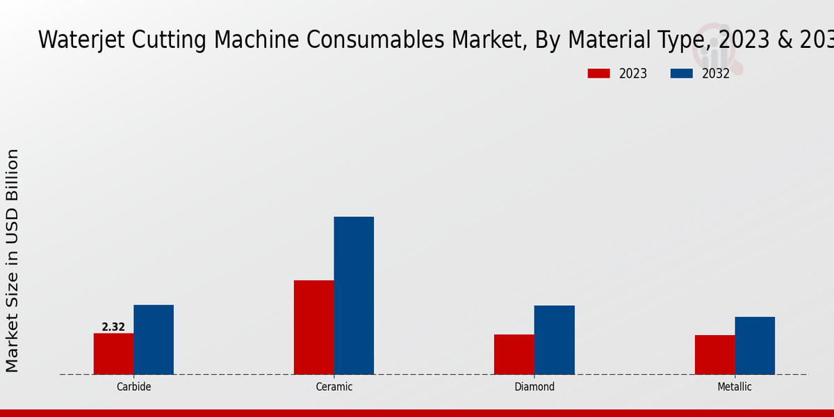 Waterjet Cutting Machine Consumables Market Material Type Insights