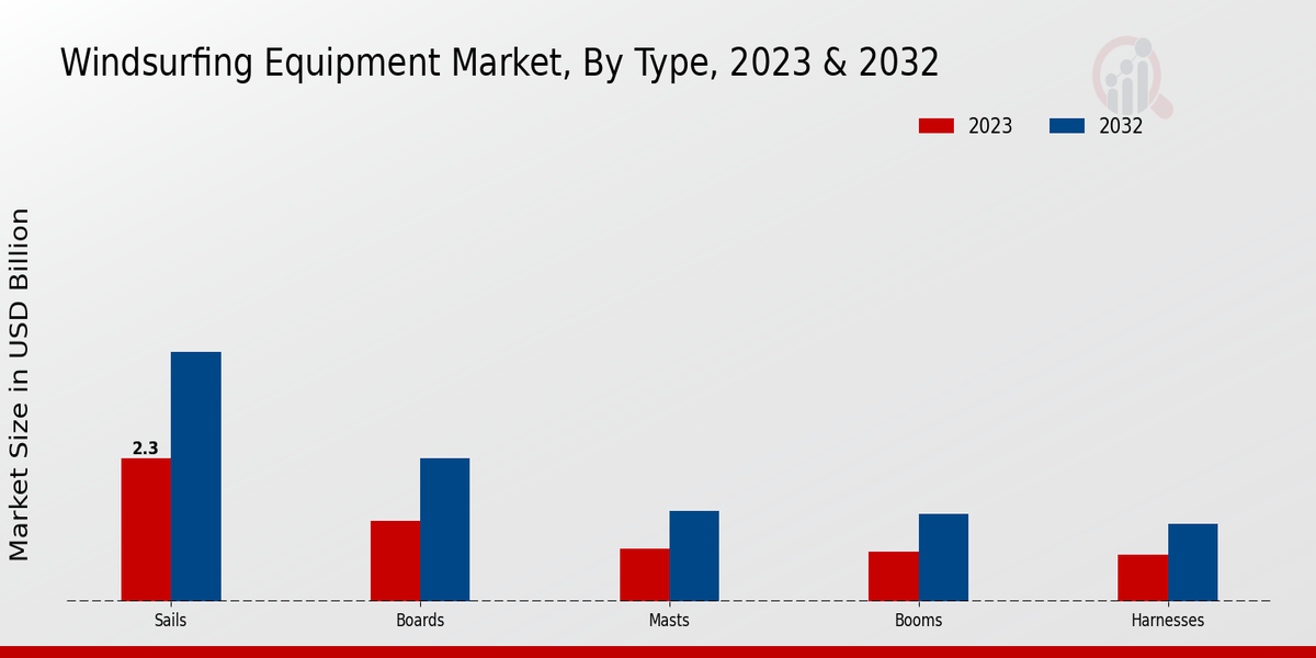 Windsurfing Equipment Market Type Insights  