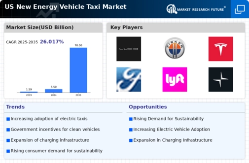 US New Energy Vehicle Taxi Market Infographic