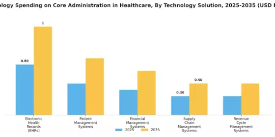 Technology Spending on Core Administration in Healthcare Market Segment Image 1