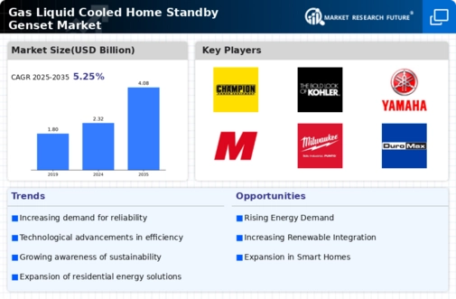 Gas-Liquid Cooled Home Standby Genset Market Research Report—Forecast till 2032 Infographic