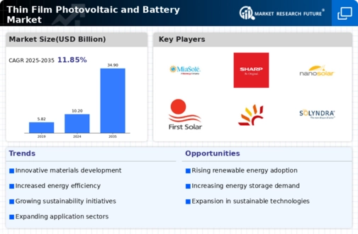 Thin Film Photovoltaic and Battery Market Research Report — Global Forecast till 2034 Infographic