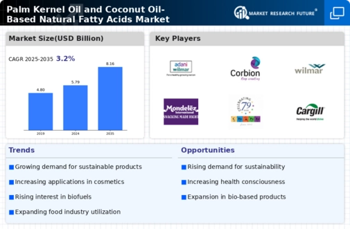 Palm Kernel Oil and Coconut Oil Based Natural Fatty Acids  Market Research Report - Global Forecast by 2034 Infographic