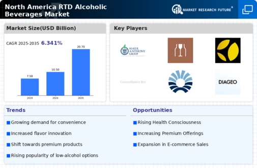North America RTD Alcoholic Beverages Market Research Report Forecast till 2035 Infographic