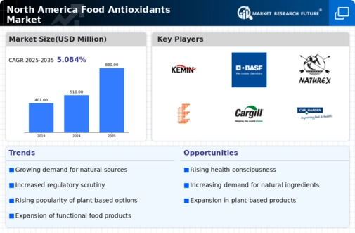 North America Food Antioxidants Market Research Report — Forecast till 2035 Infographic