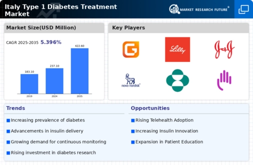 Italy Type 1 Diabetes Treatment Market Research Report - Forecast to 2035 Infographic