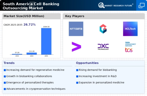 South America Cell Banking Outsourcing Market Infographic