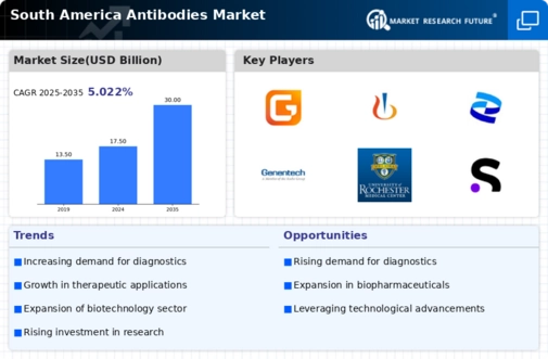 South America Antibodies Market Infographic