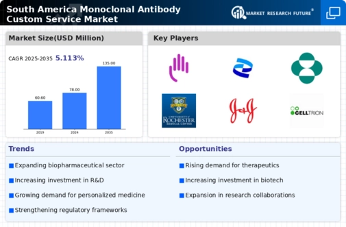 South America Monoclonal Antibody Custom Service Market Research Report -Forecast to 2035 Infographic