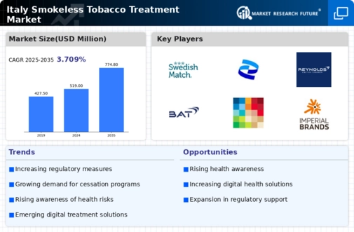 Italy Smokeless Tobacco Treatment Market Research Report - Forecast to 2035 Infographic